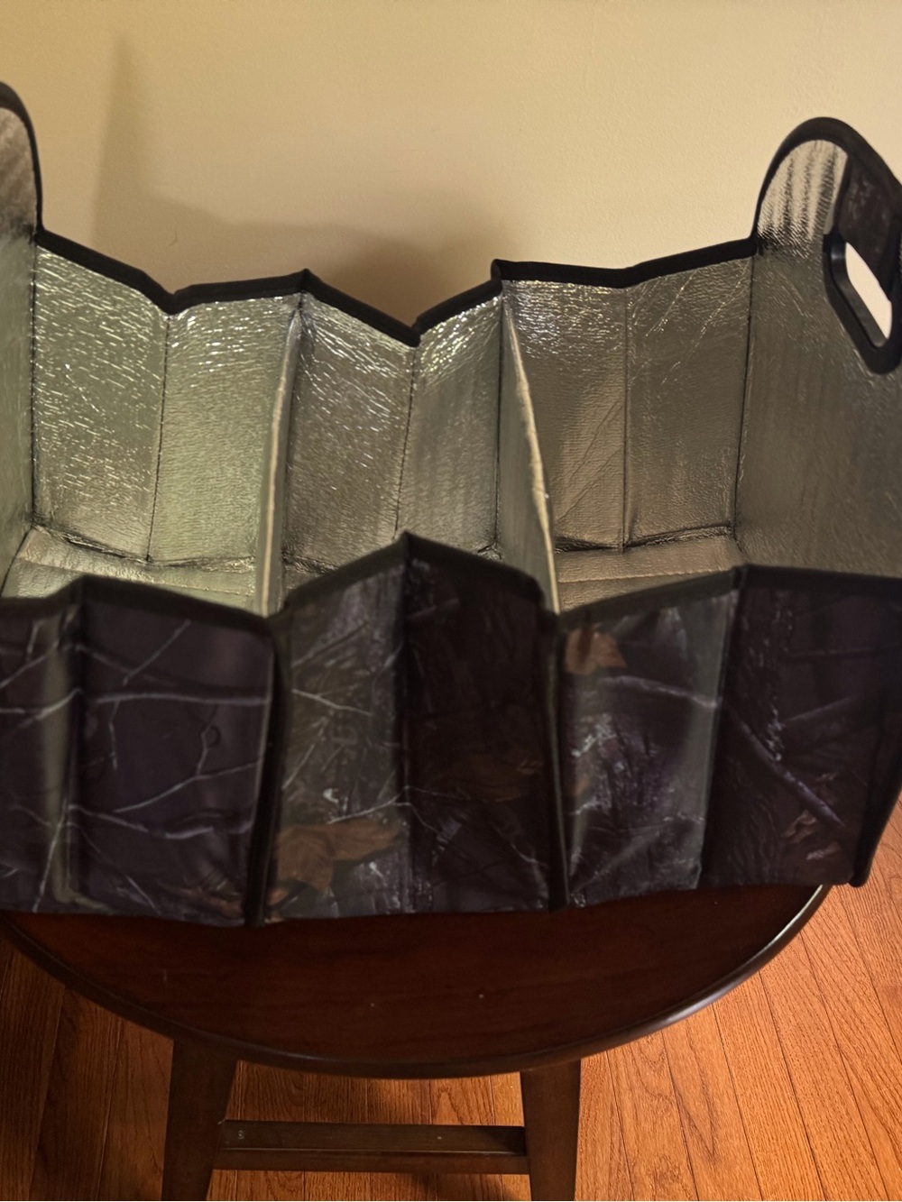 Insulated Camouflage Foldable Trunk Organizer or Cooler Tote